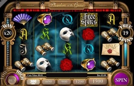 Play Phantom of the opera at Slotland