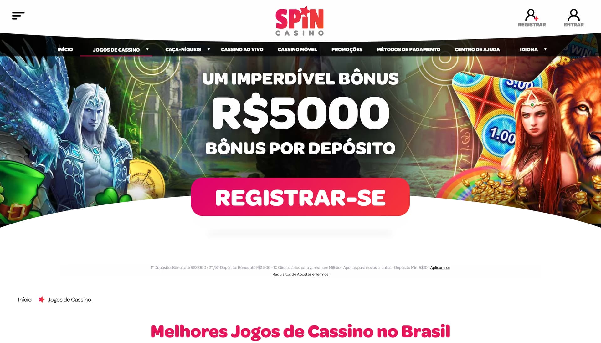 Spin Casino BR Home