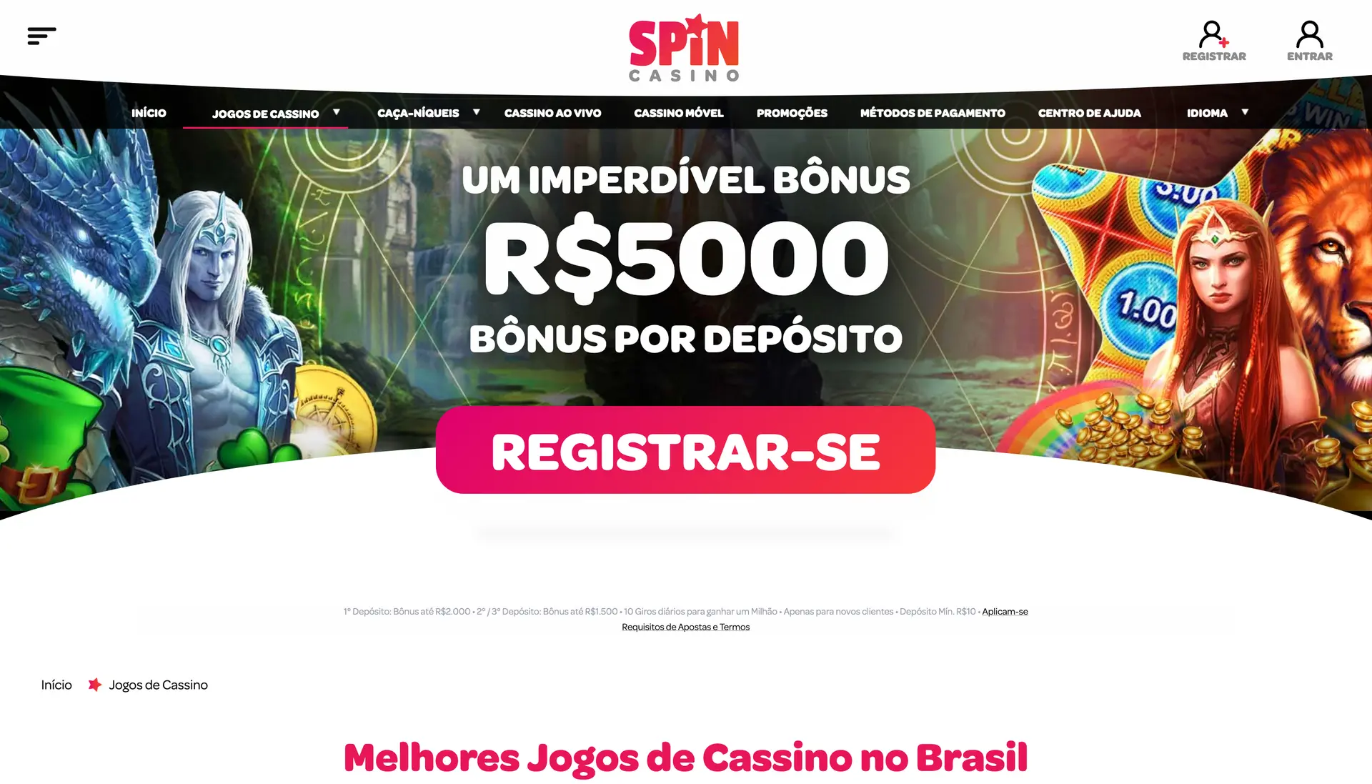 Spin Casino BR Home
