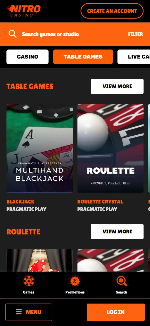 Nitro Mobile Casino