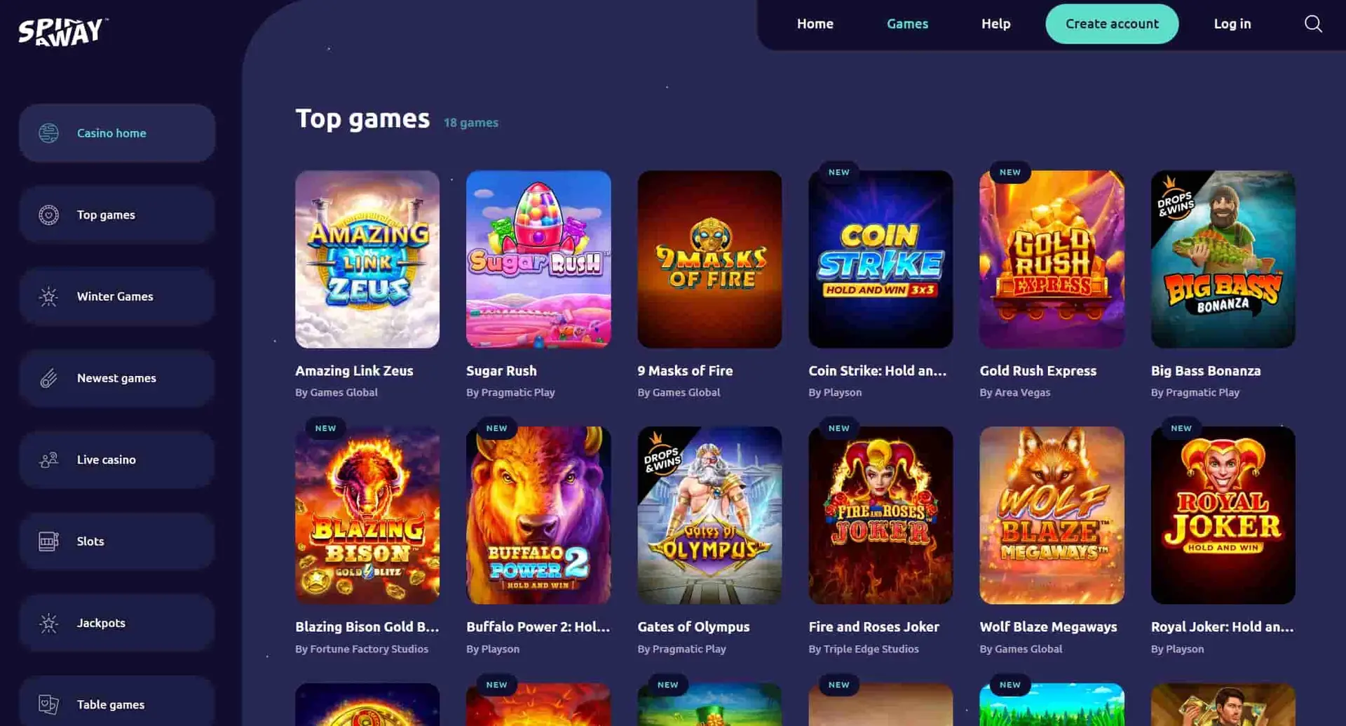 SpinAway Casino ON games.jpg