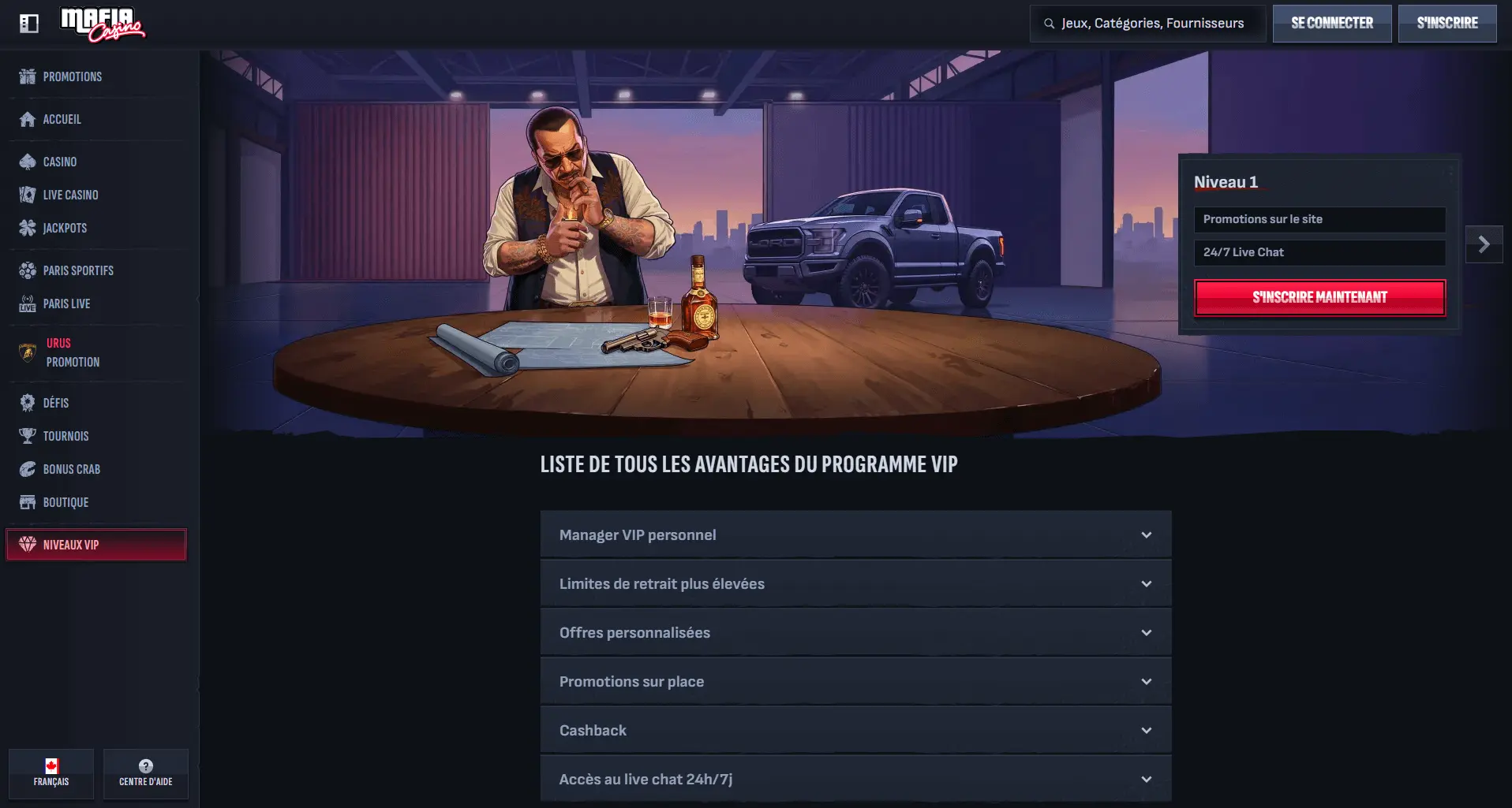 Mafia Casino vip