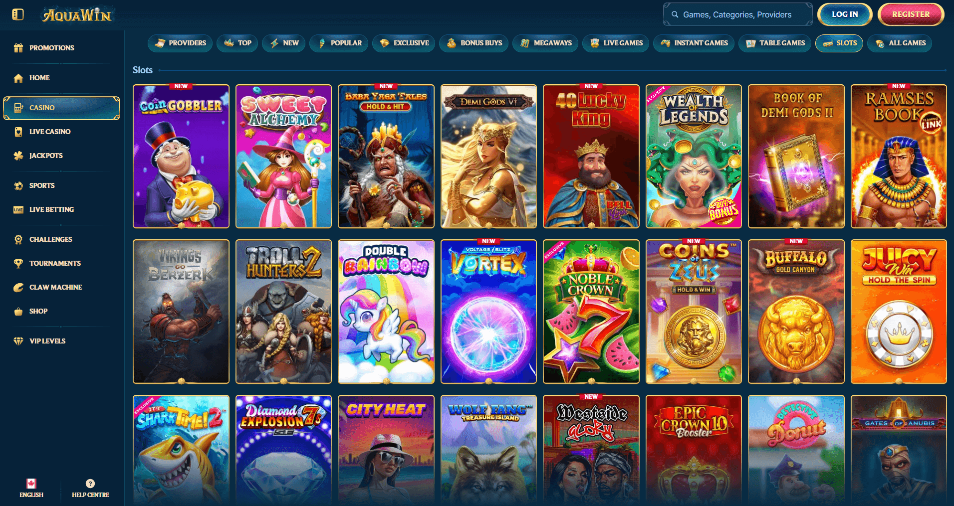 Aquawin slots