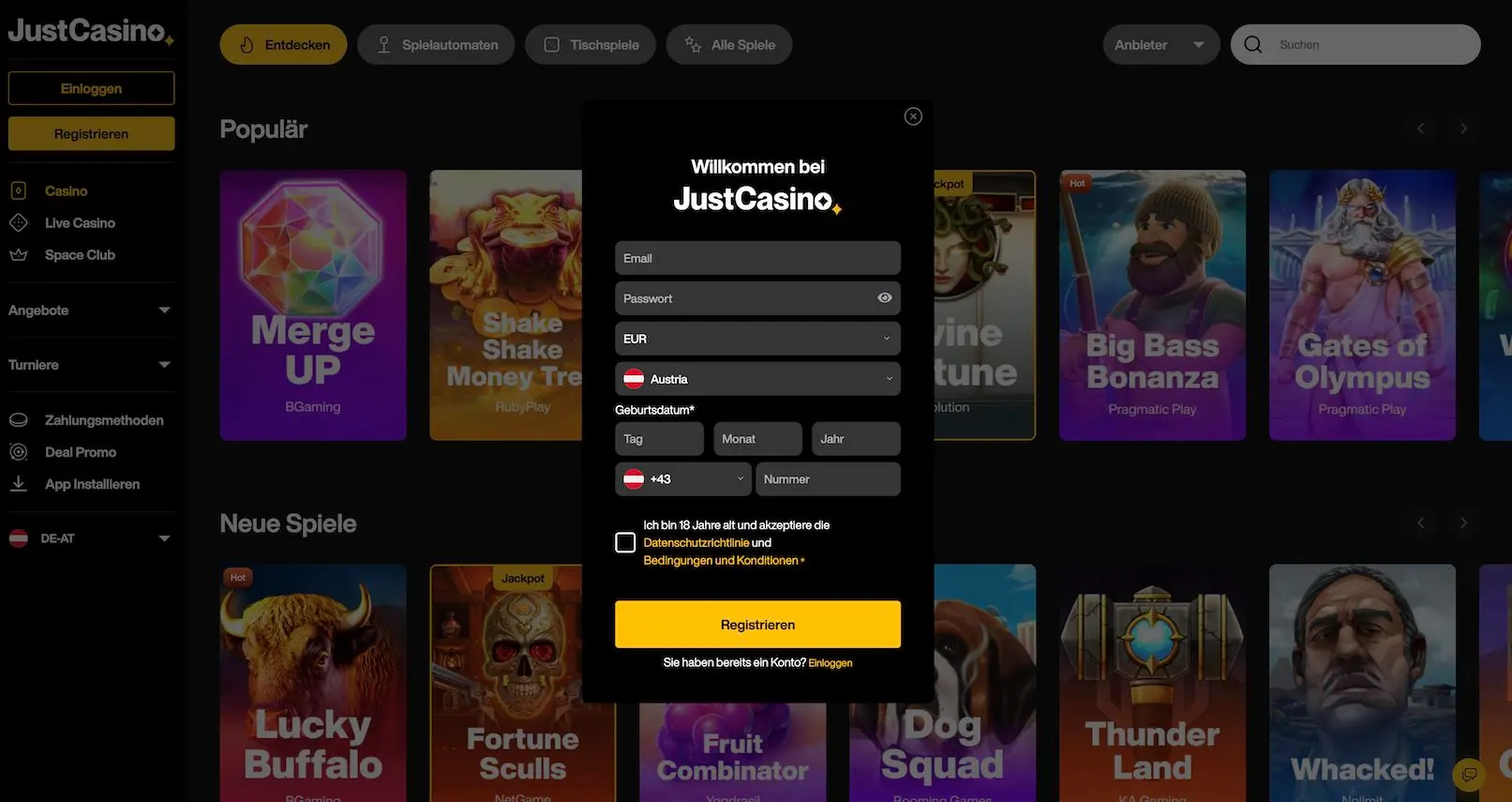 justcasino-login