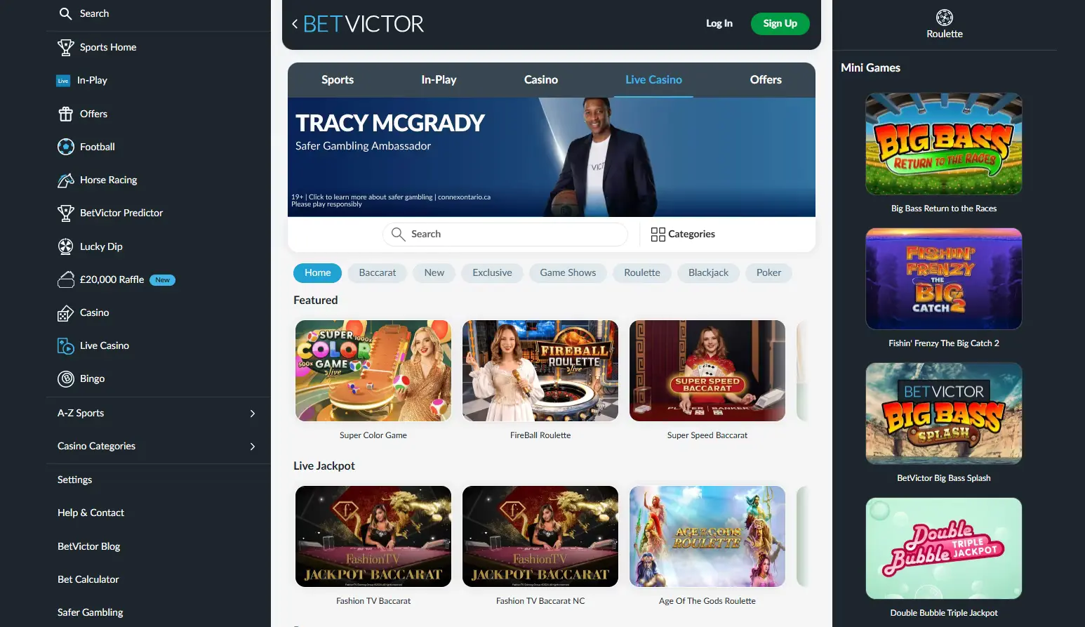 Betvictor live games.png