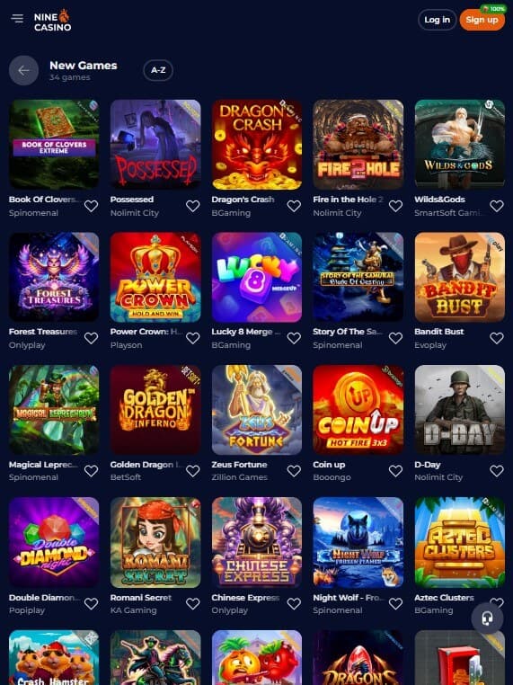 NineCasino new online casino games.jpg