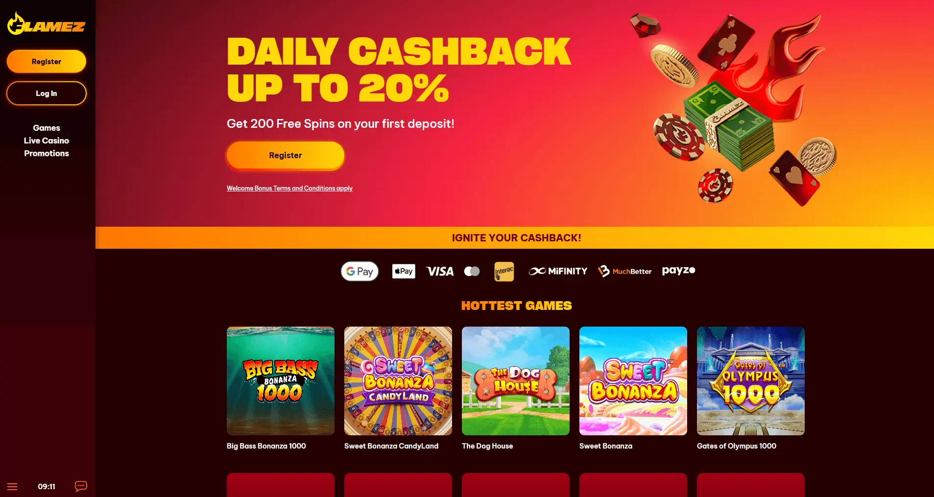 Flamez home page