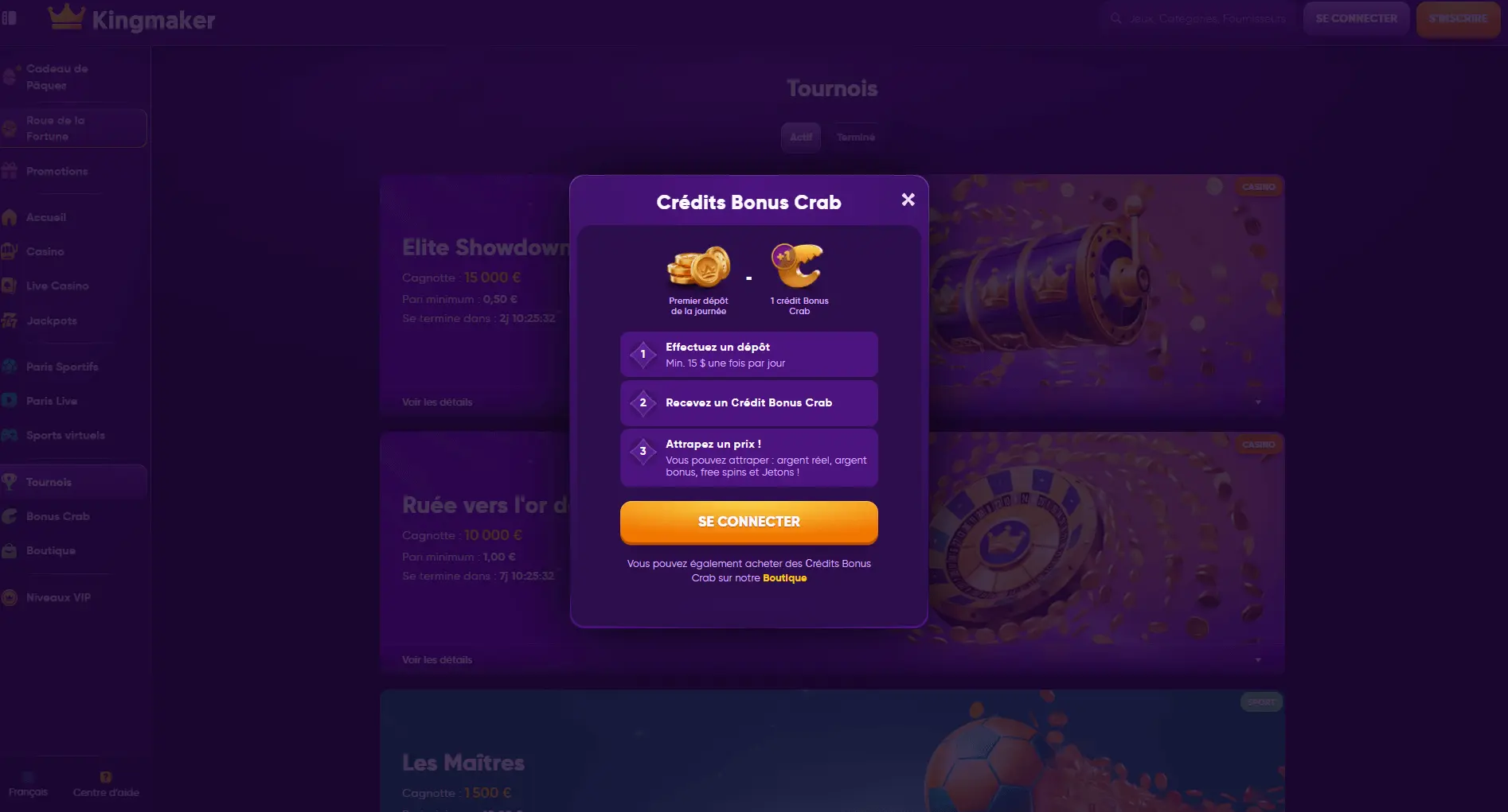 Kingmaker Bonus Crab