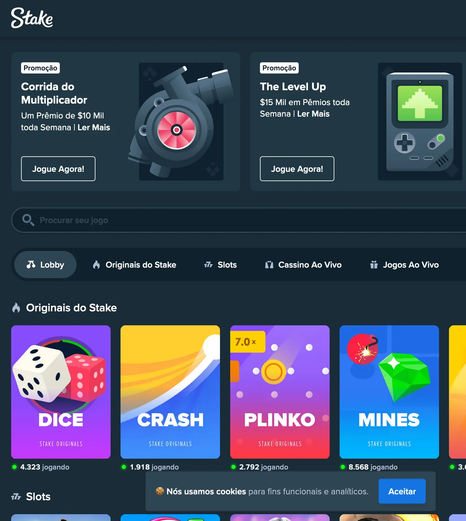 Lobby Stake Casino BR