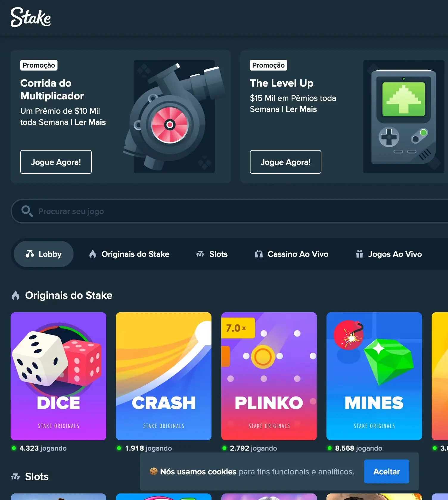 Lobby Stake Casino BR