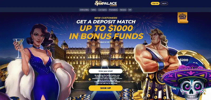 Spin Palace Casino Overview Banner