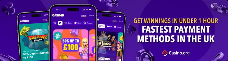 Casumo fast withdrawal casino UK