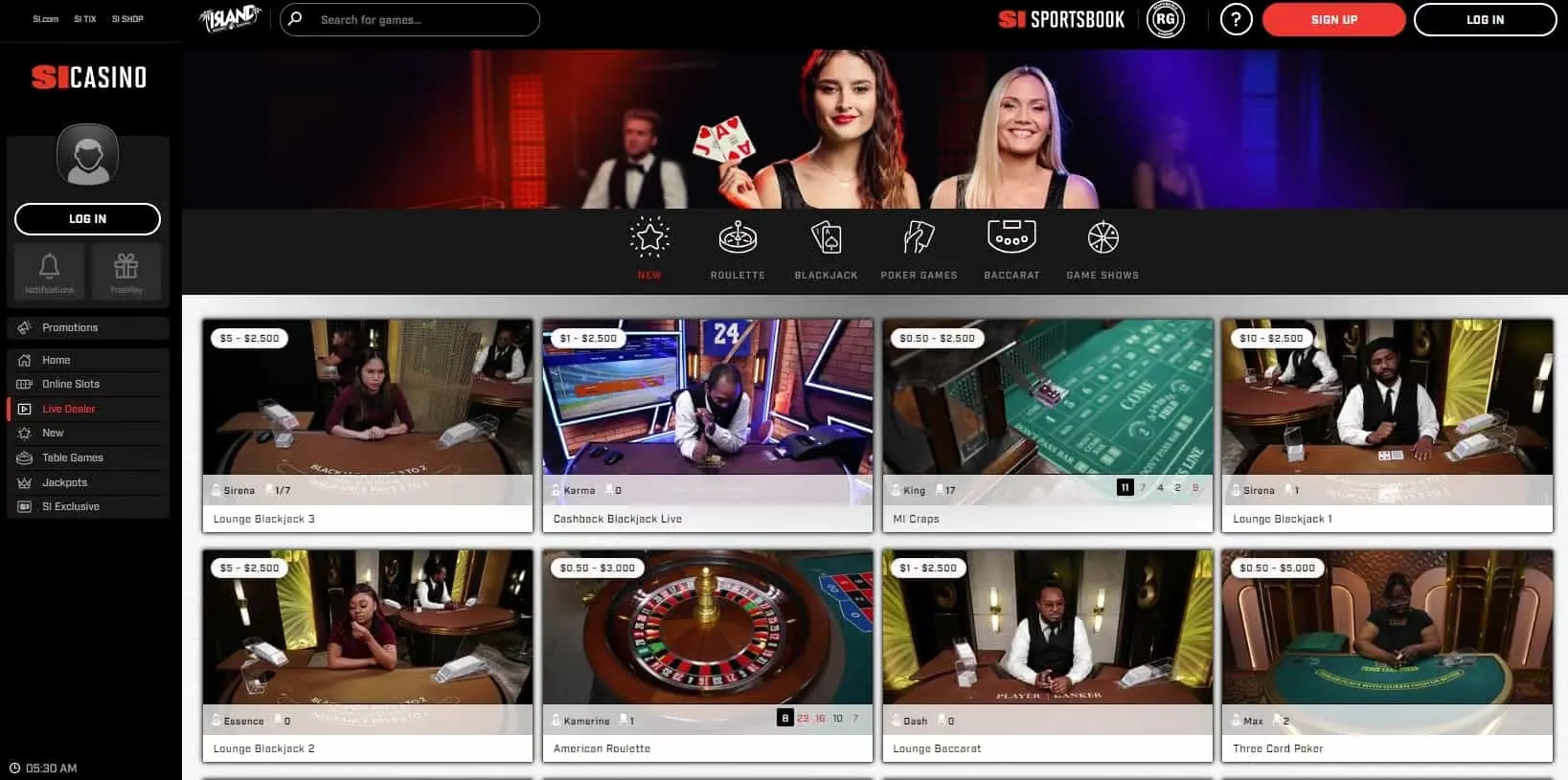 SI Casino live games