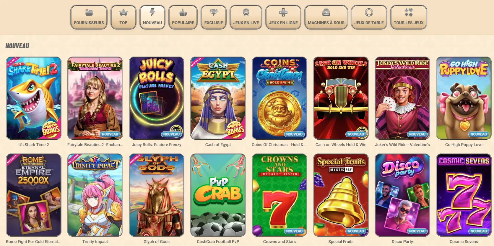 Vegasino game hub.png