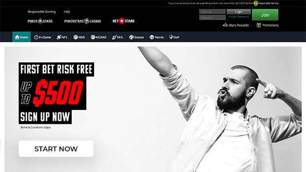 Screenshot of Betstars Homepage Thumbnail