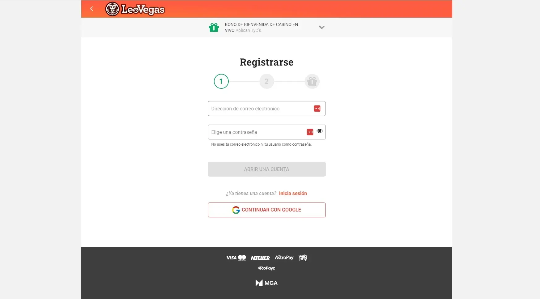 LeoVegas registro.jpg