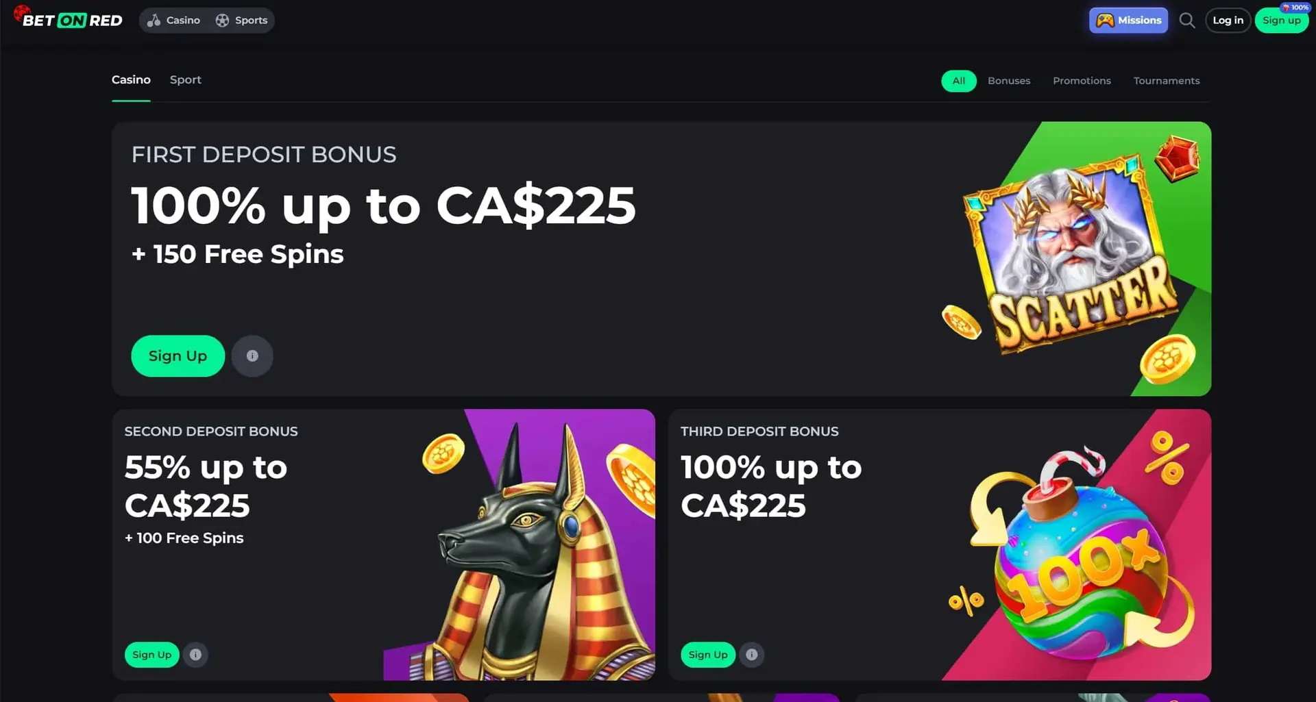 BetOnRed Casino bonus