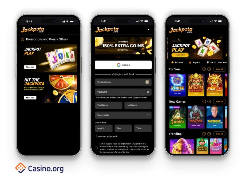 One casino app screenshot