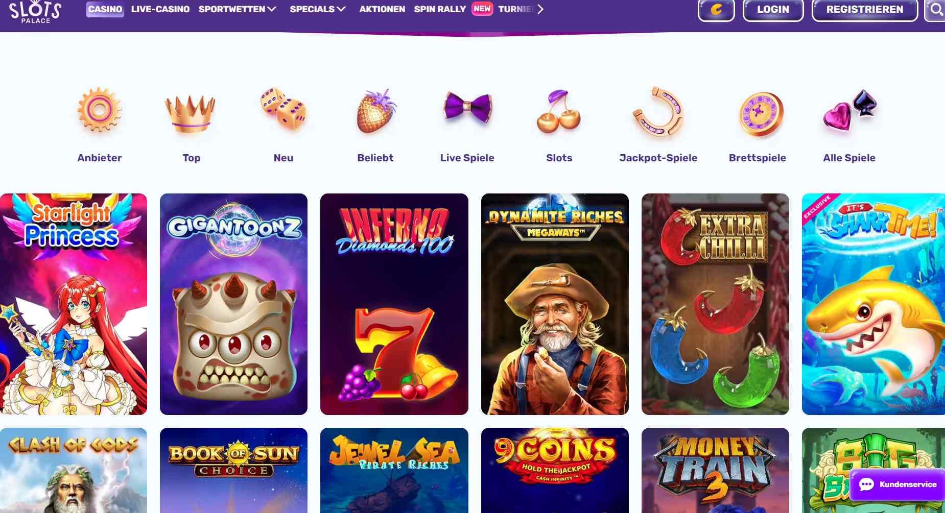 slotspalace-casino-spiele