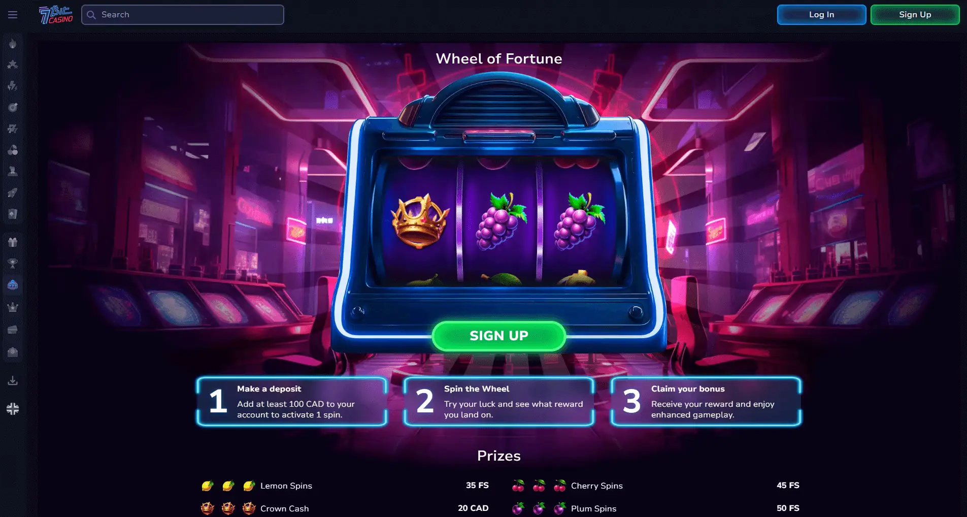 7Bit wheel of fortune