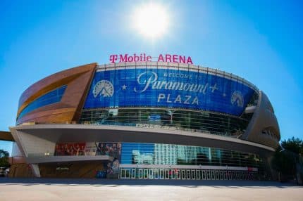 NO-SHIBA: Fan Zone Outside T-Mobile Arena in Vegas Rebrands as Paramount+ Plaza