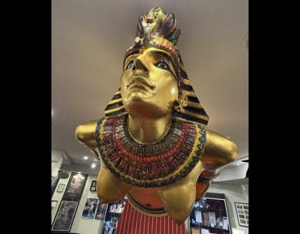 Cleopatra Returns Bargeless to Caesars Palace for More Lucky Rubbing