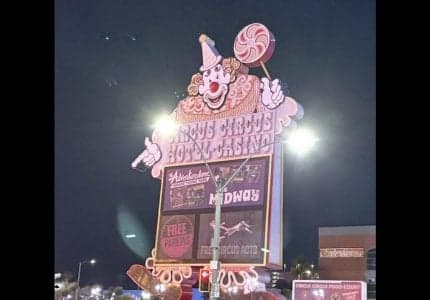CLOWN DOWN: Will 'Fried' Circus Circus Sign Get a Glow-Up or End Up in the Boneyard?