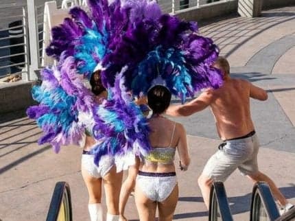 Showgirl Impersonators Brawl with Las Vegas Strip Tourists in Viral Video