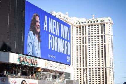 Kamala Harris to Rally Las Vegas Casino Union Members Ahead of Nevada Gubernatorial Election