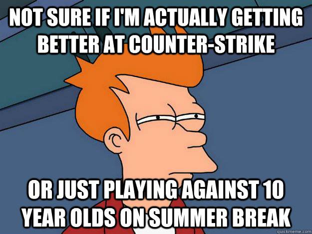 Fry from futurama talking about CSGO gaming