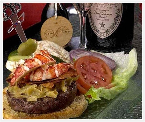 This phenomenal Kobe beef burger and champagne combination will truly delight and tantalize your tastebuds.