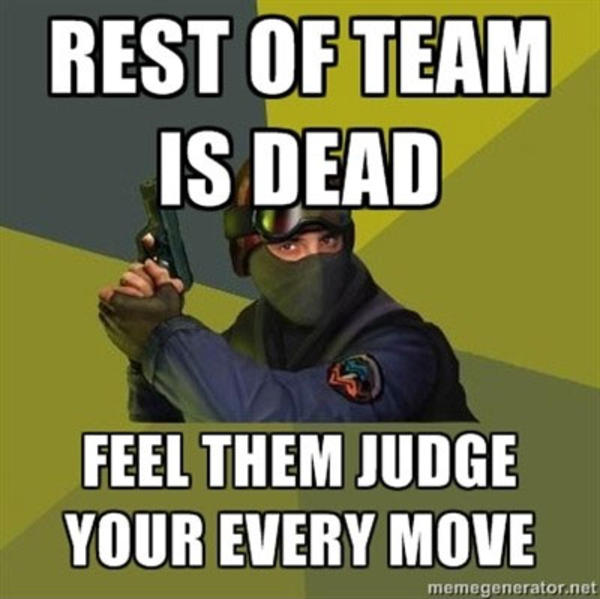 meme about being last player in CSGO