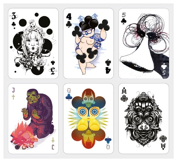 Playing cards created by designer 52Aces