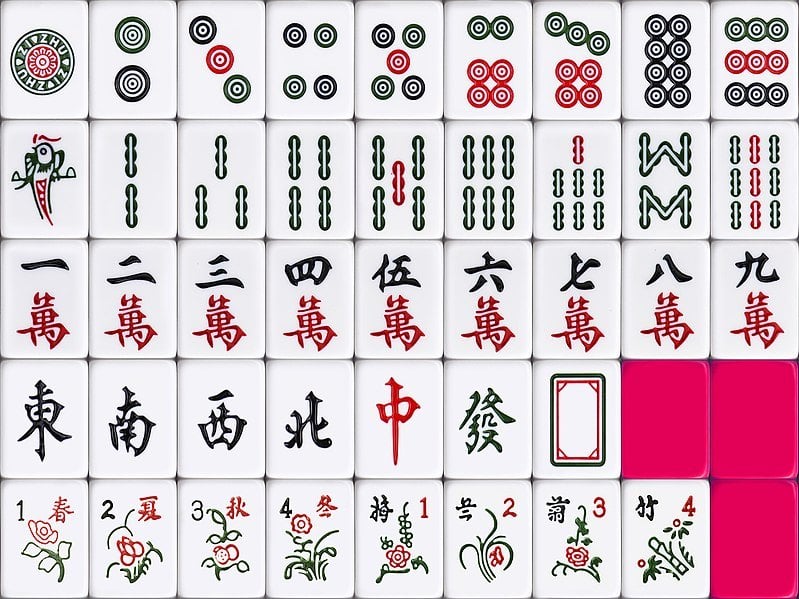 Mahjong tiles