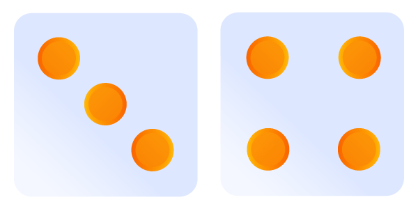 One of the All-7 Sets for Casino Craps
