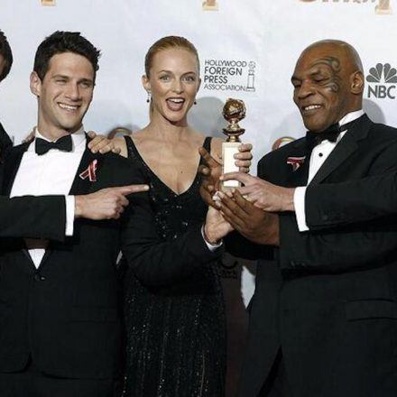 Mike Tyson with some of 