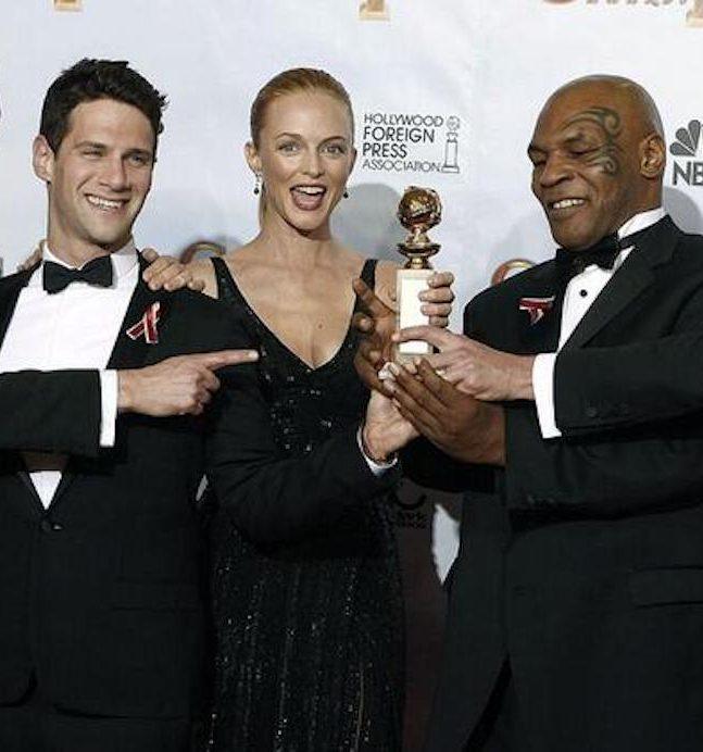 Mike Tyson with some of 