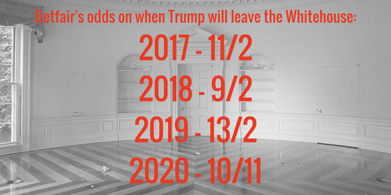 empty whitehouse with trump odds