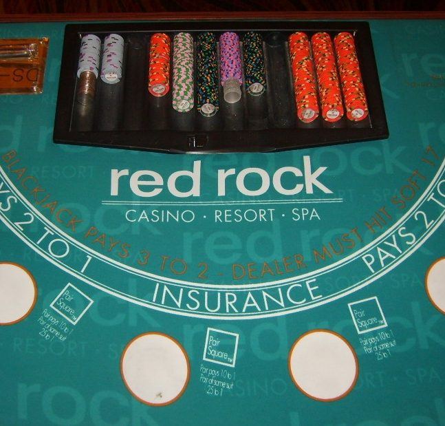blackjack table showing side bets