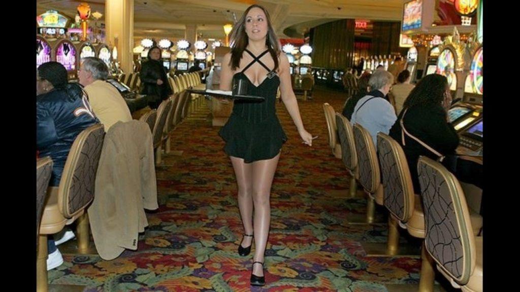 A Las Vegas casino waitress
