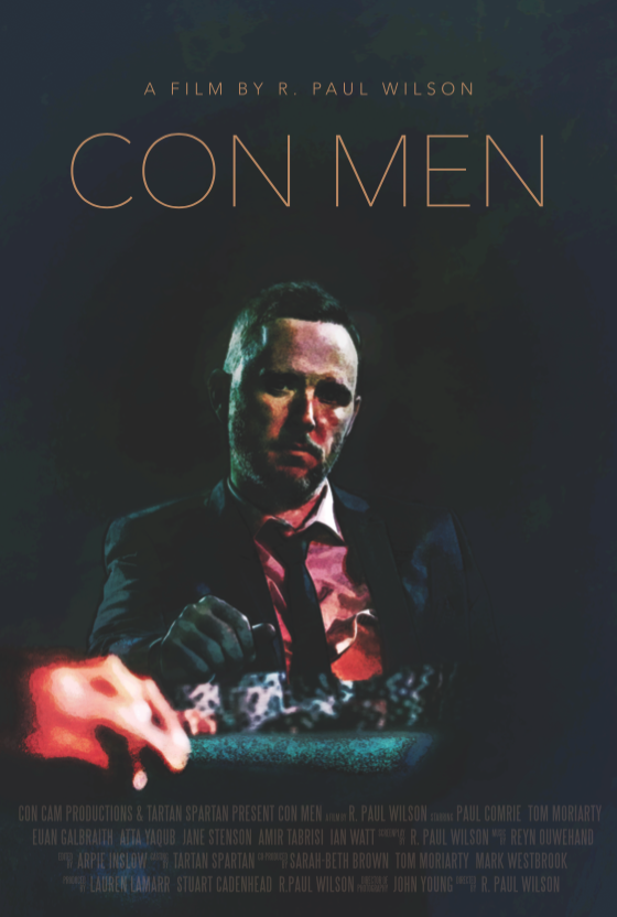 Movie poster from con men by R Paul Wilson