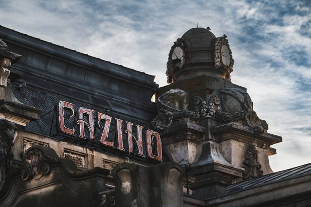 The outside of the abandoned Constanta Casino