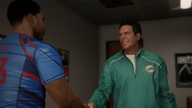 Dan Marino featuring in the Madden 18 Longshot story mode