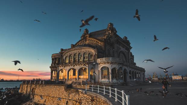 Derelict casino in Constanta, Romania