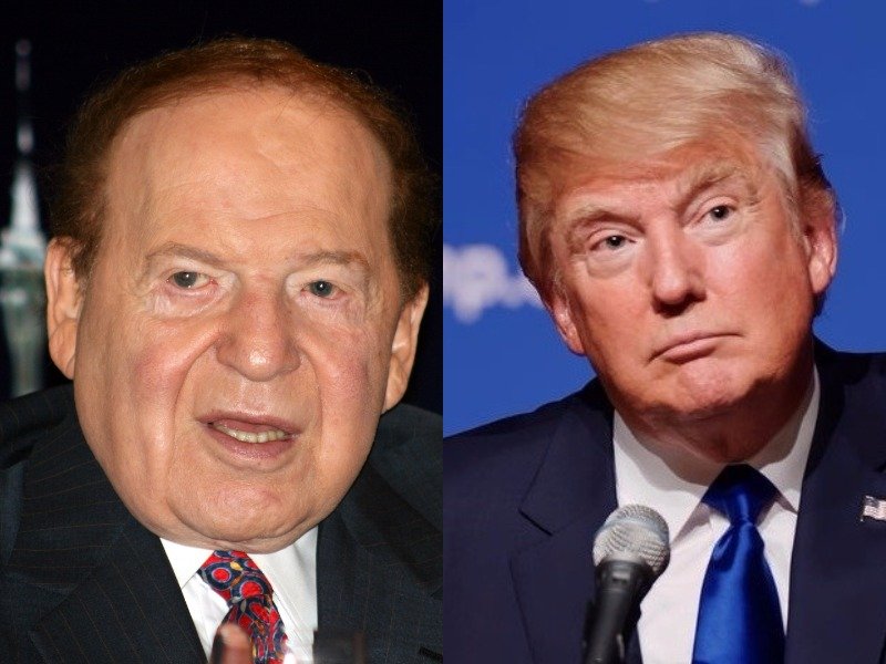 President Trump and Sheldon Adelson are close business friends