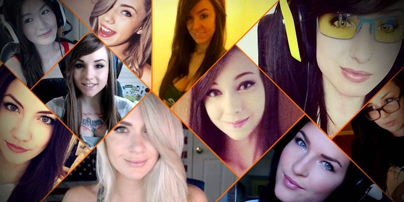 Well known female streamers from the Twitch community