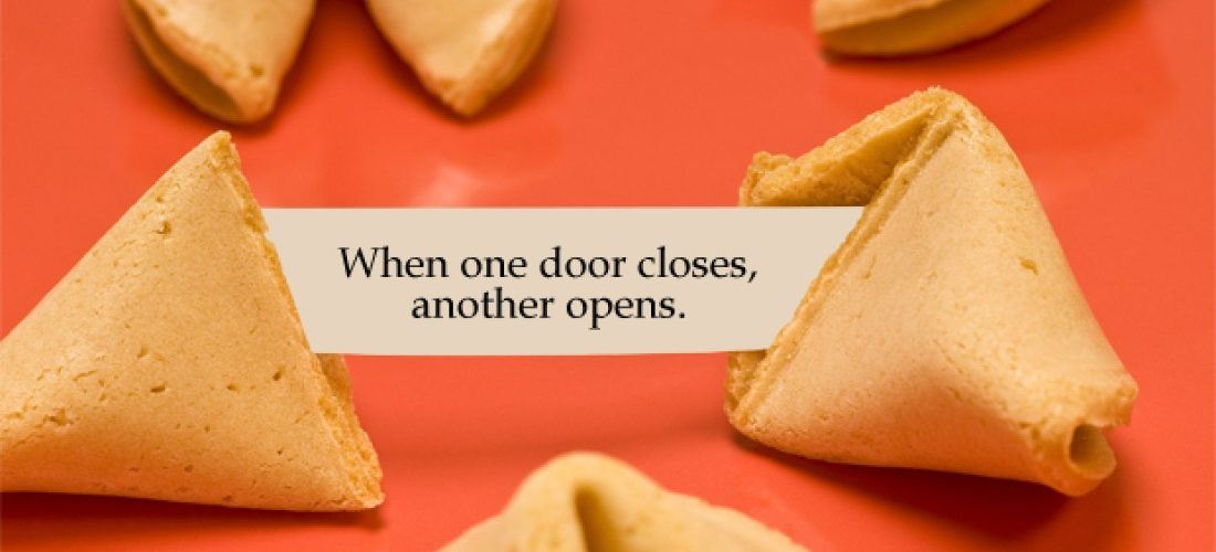 A fortune cookie, a good luck superstition from Japan