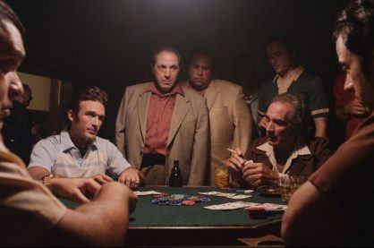 Gangsters having a private game of poker