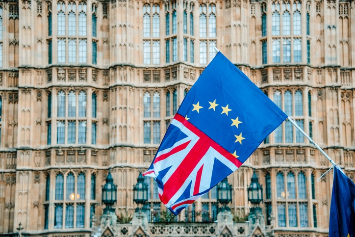 EU flag, parliament