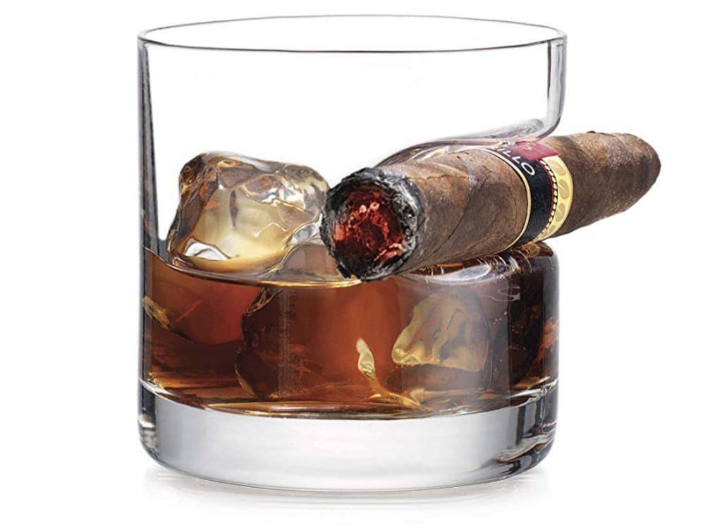 cigar whiskey glass